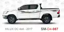 ملصق هايلوكس ملصق جانبي هايلكس 4x4 تويوتا غمارتين D4-2017 2017 Toyota Hilux 4x4 Double Cab Side Sticker