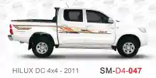 ملصق هايلوكس ملصق جانبي هايلكس 4x4 تويوتا غمارتين D4-2011 2011 Toyota Hilux 4x4 Double Cab Side Sticker