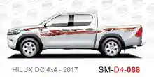 ملصق هايلوكس ملصق جانبي هايلكس 4x4 تويوتا غمارتين D4-2017 2017 Toyota Hilux 4x4 Double Cab Side Sticker