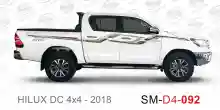 ملصق هايلوكس ملصق جانبي هايلكس 4x4 تويوتا غمارتين D4-2018 2018 Toyota Hilux 4x4 Double Cab Side Sticker