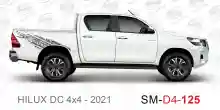 ملصق هايلوكس ملصق جانبي هايلكس 4x4 تويوتا غمارتين D4-2021 2021 Toyota Hilux 4x4 Double Cab Side Sticker