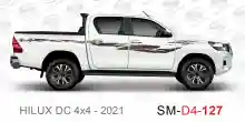ملصق هايلوكس ملصق جانبي هايلكس 4x4 تويوتا غمارتين D4-2021 2021 Toyota Hilux 4x4 Double Cab Side Sticker