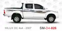 ملصق هايلوكس ملصق جانبي هايلكس 4x4 تويوتا غمارتين D4-2007 2007 Toyota Hilux 4x4 Double Cab Side Sticker