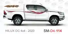 ملصق هايلوكس ملصق جانبي هايلكس 4x4 تويوتا غمارتين D4-2020 2020 Toyota Hilux 4x4 Double Cab Side Sticker
