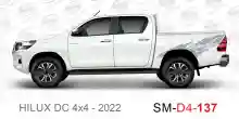 ملصق هايلوكس ملصق جانبي هايلكس 4x4 تويوتا غمارتين D4-2022 2022 Toyota Hilux 4x4 Double Cab Side Sticker