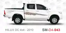 ملصق هايلوكس ملصق جانبي هايلكس 4x4 تويوتا غمارتين D4-2010 2010 Toyota Hilux 4x4 Double Cab Side Sticker