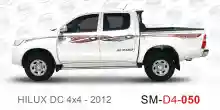 ملصق هايلوكس ملصق جانبي هايلكس 4x4 تويوتا غمارتين D4-2012 2012 Toyota Hilux 4x4 Double Cab Side Sticker