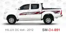ملصق هايلوكس ملصق جانبي هايلكس 4x4 تويوتا غمارتين D4-2012 2012 Toyota Hilux 4x4 Double Cab Side Sticker