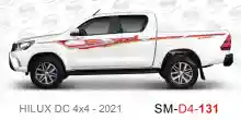 ملصق هايلوكس ملصق جانبي هايلكس 4x4 تويوتا غمارتين D4-2021 2021 Toyota Hilux 4x4 Double Cab Side Sticker